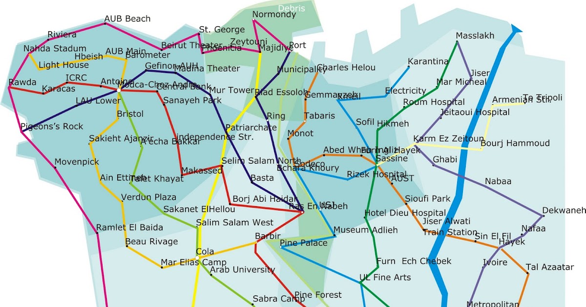 mapping Beirut Beirut Metro Map