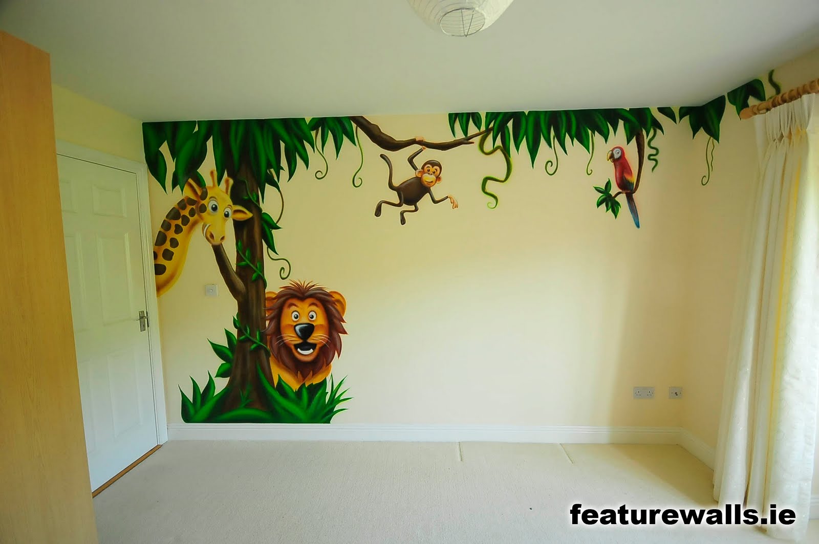 Boys room Kids room murals, Jungle mural, Nursery mural