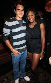 Federer and Serena get friendly
