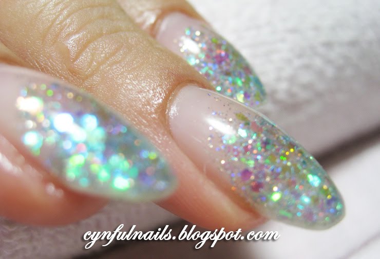 Seashell Acrylic Nails