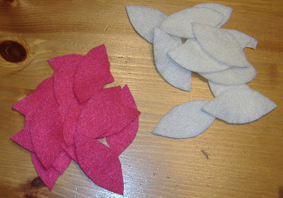 felt owl feathers
