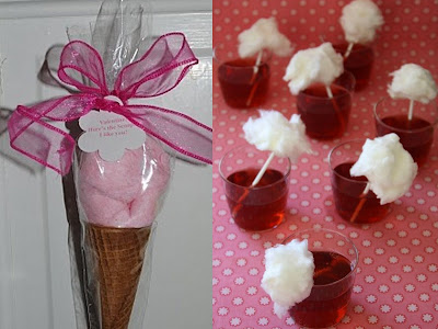 cotton candy craft collage