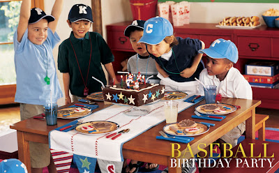 Pottery Barn Kids baseball party