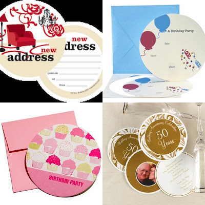 round cards collage