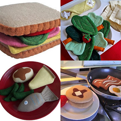 felt food collage