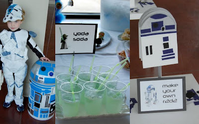Star Wars party collage 2