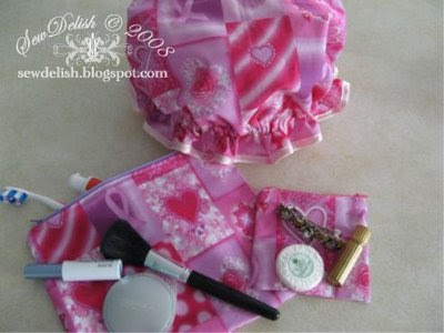 Breast Cancer Awareness pillow and cap craft