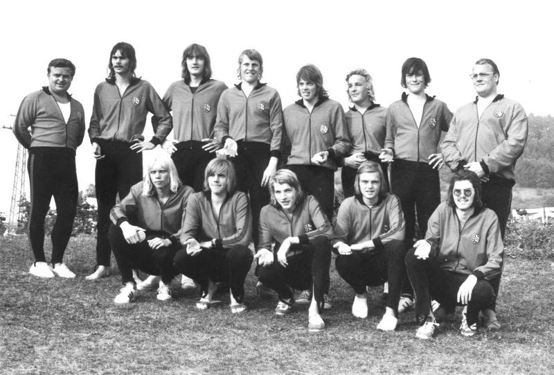 Water Polo legends 1973 The team of Bocholter, Germany