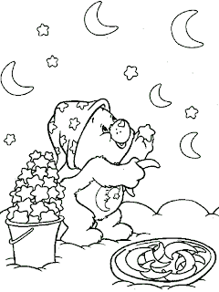Cute Christmas Bear Coloring Sheet