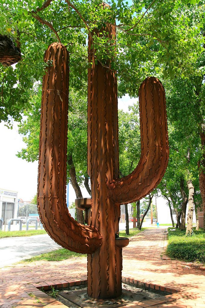 Houston Daily Photo Big Cactus Fountain