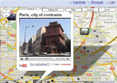 YouTube intégré à Google Maps