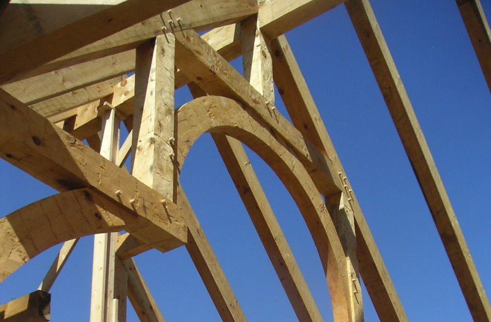 Timber Frame Construction by Vermont Timber Works. Custom Timber Frame