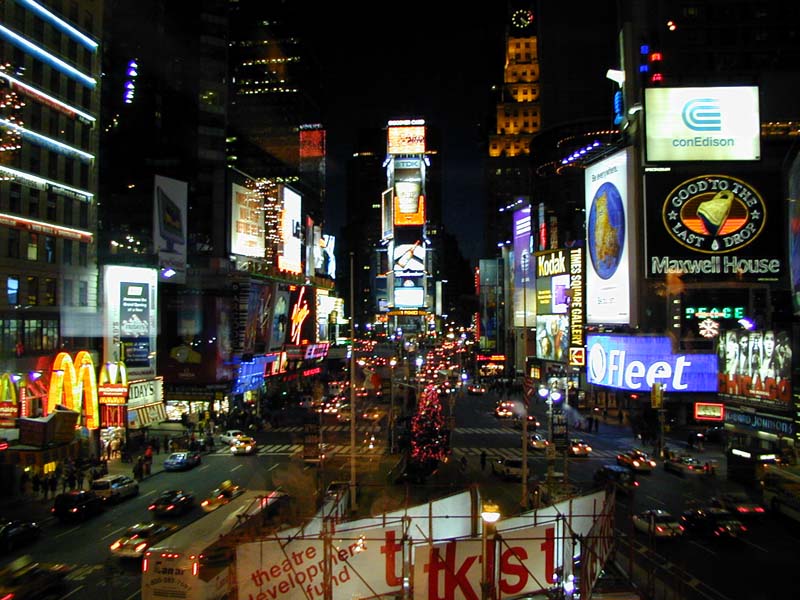 pics of new york at night. time square new york at night