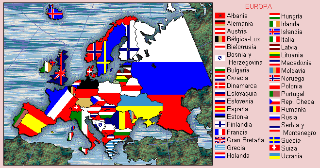 paises de europa. mapa europa paises