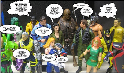 A hodgepodge of toys I had lying around.