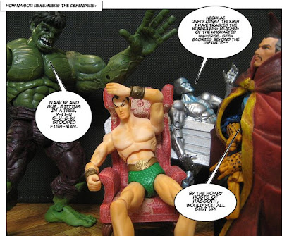 I know Dr. Strange has spells or Wong to take care of it, but Namor is going to leave that chair all wet and smelling like the ocean.