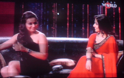 Rani Mukerji and Vidya Balan in Koffee with Karan 3