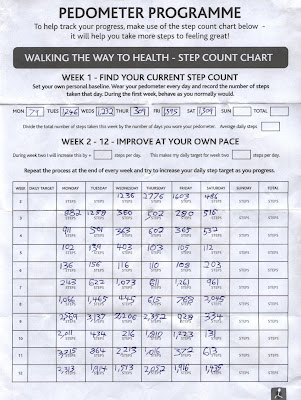 Pedometer stats