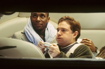 Mos Def and Martin Freeman and Ford Prefect and Arthur Dent in The Hitchhiker's Guide To The Galaxy