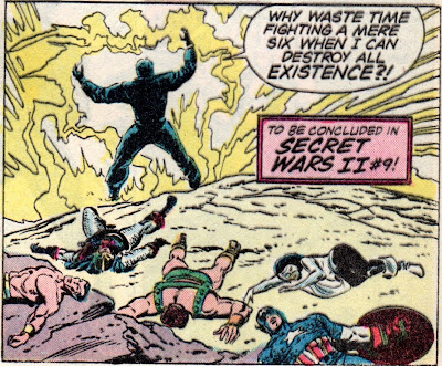 The Beyonder, apparently suicidal