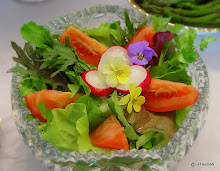 Garden Salad with Pansies