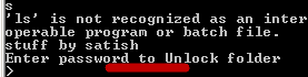 Unlock Folder Password