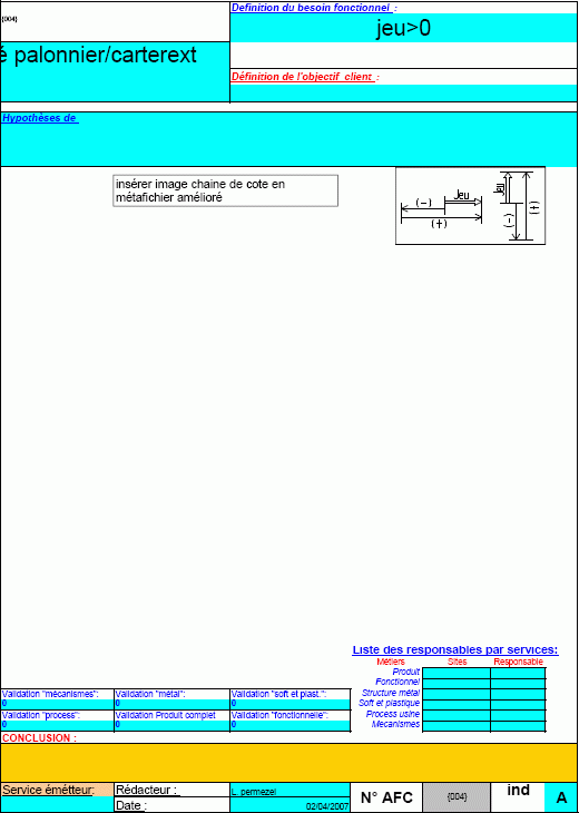 Chaines de cotes statistiques Chaines de cotes statistiques