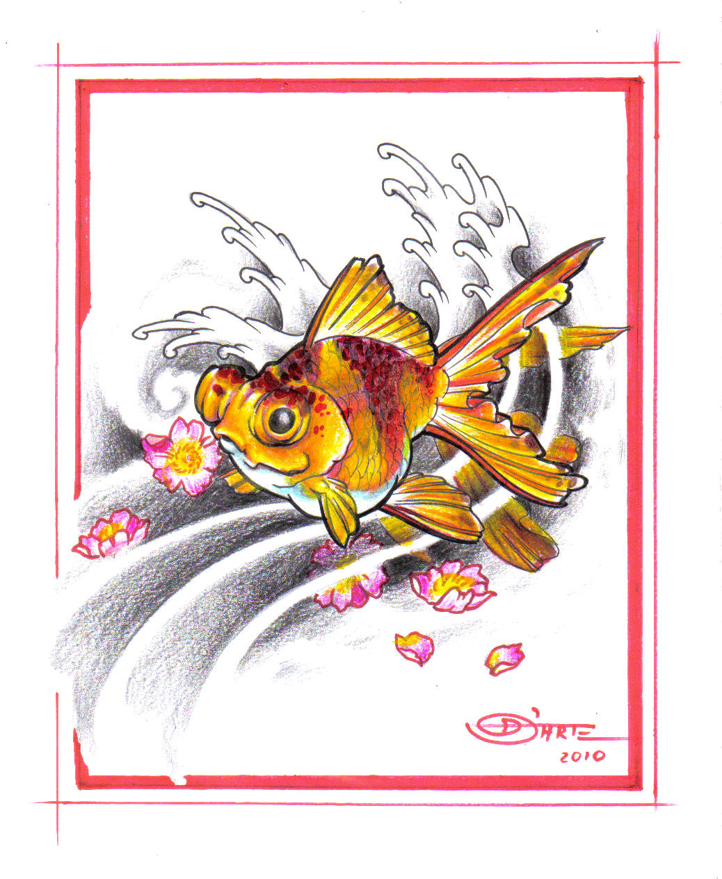 Lindos Desenhos de Peixes. Kinguio+mari+colorido