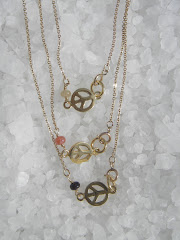 tiny sapphire peace necklaces