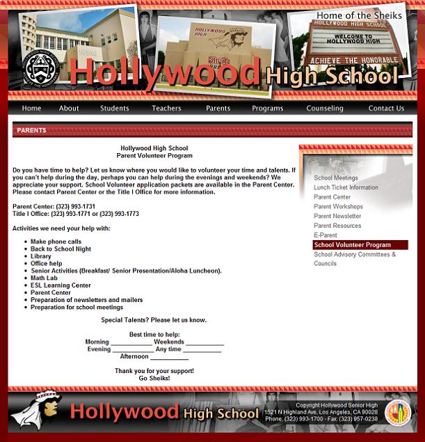 Hollywood Senior High - Home of the Sheiks and loadsamoney Hollywood Senior High - Home of the Sheiks and loadsamoney
