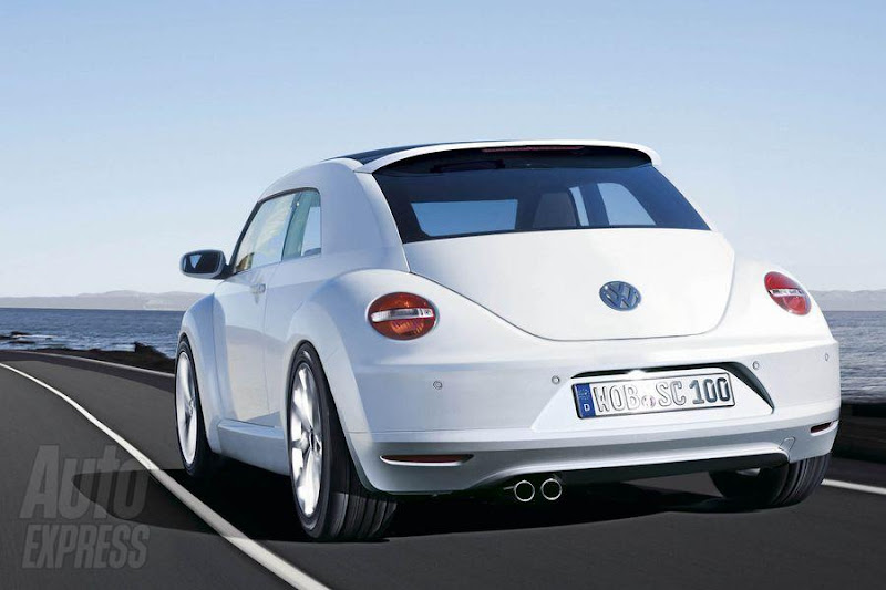 2012 VW Beetle rear view