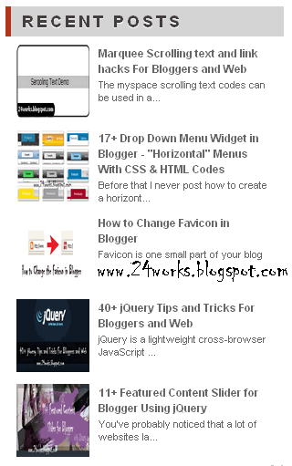 Recent stylish posts widget for blogger catalog photo Recent stylish posts widget for blogger new photo