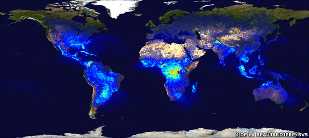 World Map From Space
