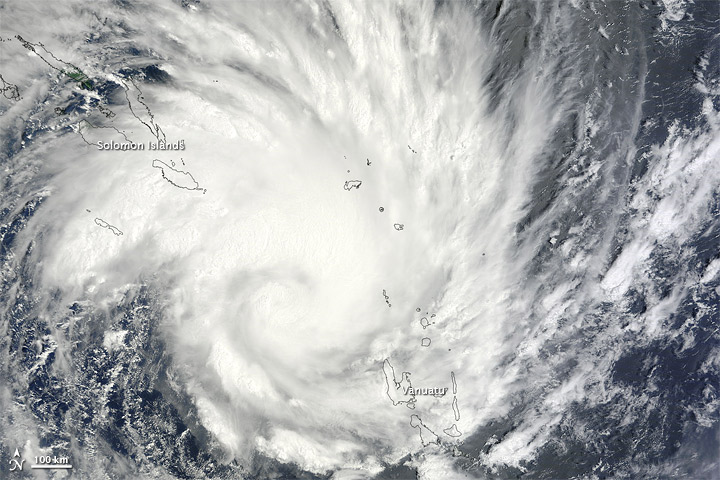 Satellite Images Of Yasi. Tropical Cyclone Yasi