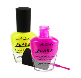 Dare to Wear: LA Girl FLARE Bright Nail Polish