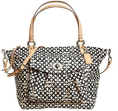 coach extra tote leah designer bags ayu shopping coated op canvas