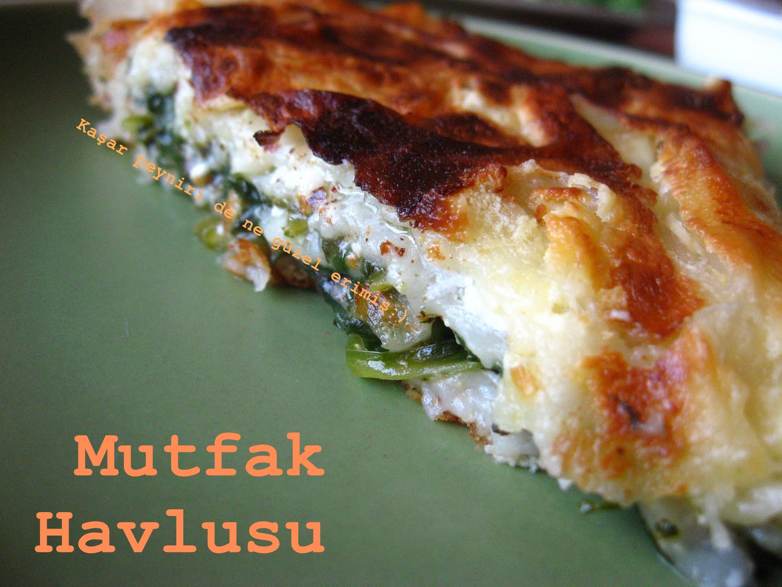 Mutfak Havlusu Ispanaklı&amp;Kaşar Peynirli Börek