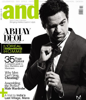 Abhay Deol on the Cover of Andpersand Magazine
