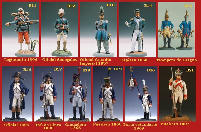 Soldados y Oficiales Franceses