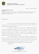 CARTA RESPOSTA da PRESIDÊNCIA da REPUBLICA