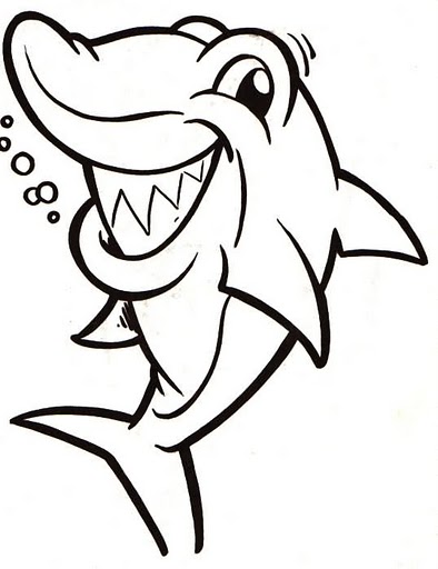 Dibujos para colorear: Dibujos para colorear - Tiburón Dibujos para colorear: Dibujos para colorear - Tiburón