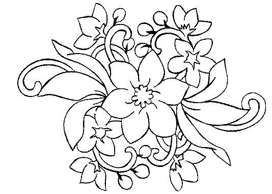 Dibujos para colorear: Flores para pintar