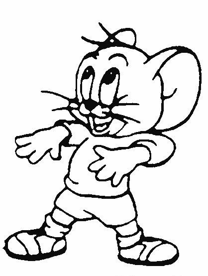 Dibujos para colorear: Ratón Jerry para colorear