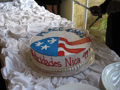 the Congratulatory cake for Peace Corps Nicaragua Health Group 49!!!