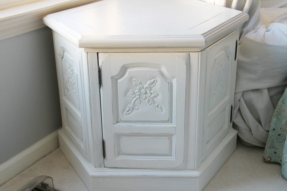 Cameras and Chaos goodwill hexagon end table....