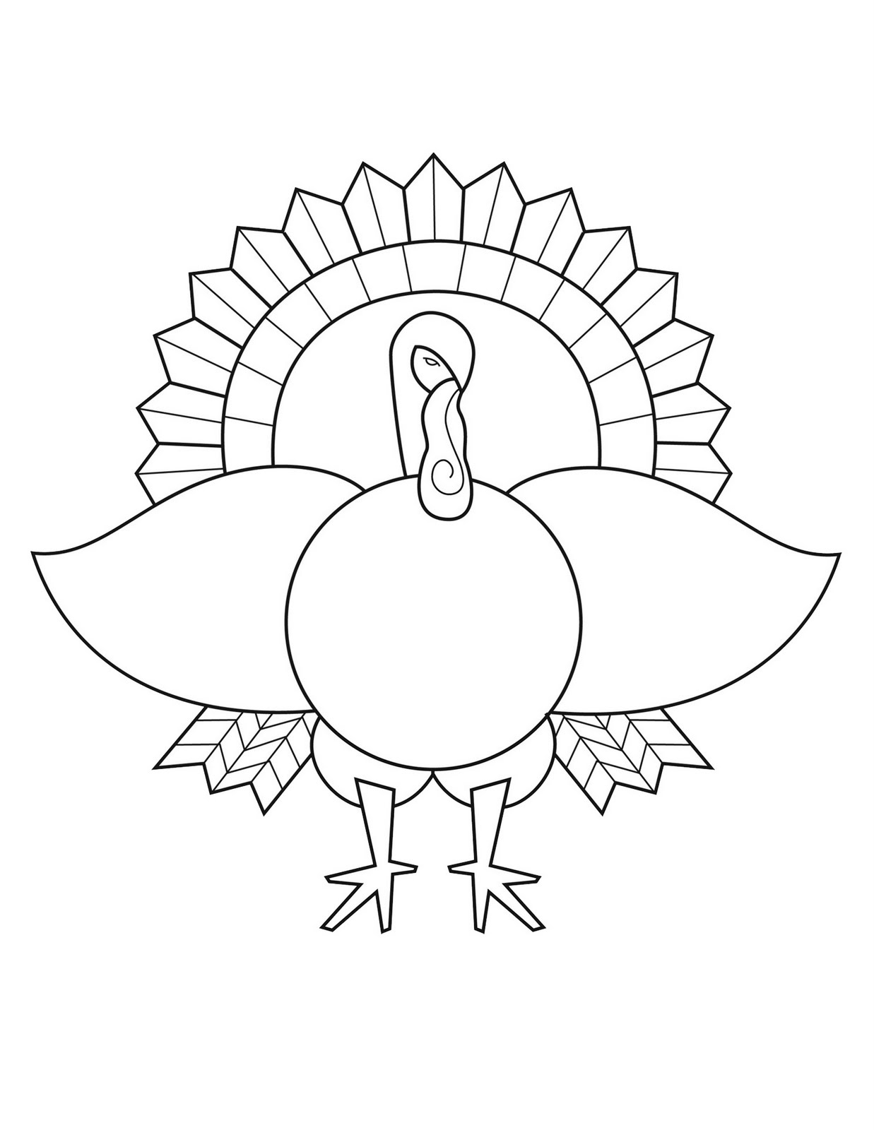 turkey coloring page art projects for kids turkey drawing template