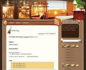 free blogger template Own a Place