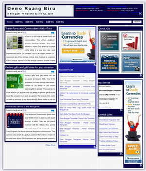 free blogger template magazine style with 3 column on main post and white background template blog