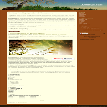 free blogger template convert wordpress theme to blogger Country Side template