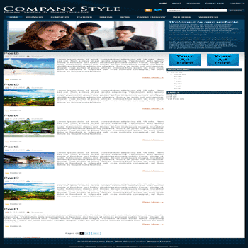 free blogger template convert wordpress theme to blogger template Company Style Blue blogger template